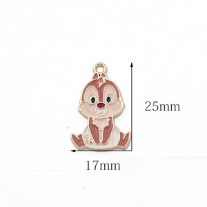 Mignon anime écureuil pêche <span class=keywords><strong>coeur</strong></span> alliage dégoulinant d'huile porte-clés pendentif émail breloques pour <span class=keywords><strong>la</strong></span> fabrication <span class=keywords><strong>de</strong></span> bijoux breloques mignonnes - Product Image 6