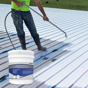 Revestimiento de Techo Impermeable, Resistente a los Rayos UV y al Calor, con Aislamiento <span class=keywords><strong>Térmico</strong></span> y Enfriamiento Mediante Aplicación con Brocha - Product Image 1