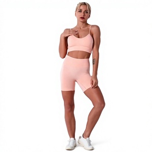 Conjunto Deportivo de Yoga de Secado Rápido y Alta Calidad para Mujer, Cintura Media, Shorts de Gimnasio, Spandex/Poliéster, Antibacterial y Ecológico - Product Image 1
