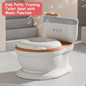 Siège de toilette d'apprentissage portable et confortable pour enfants, en plastique, avec simulation musicale et boîte de rangement pour mouchoirs - Product Image 4