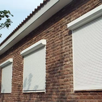 Ventana enrollable de apertura Vertical a prueba de viento de aleación de aluminio de estilo europeo personalizada