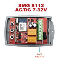 SMG-8112 433Mhz récepteur universel Tuya AC/DC 7-32V interrupteur intelligent ouvre-porte de Garage Module de relais WIFI pour Tuya Smart Life Alexa