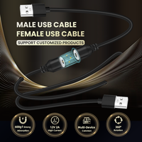 Connecteur magnétique rond mâle et femelle 12V 2A Câble magnétique USB Pogopins de charge
