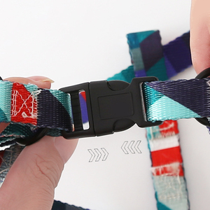 Correa de perro de nailon Arnés de moda colorido para perros pequeños y medianos Gancho de metal Cinta para gatos Juego de correa para mascotas - Product Image 5