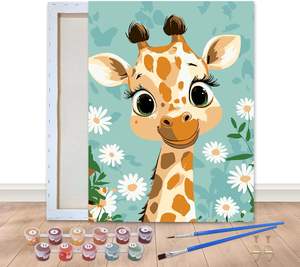 Kit de <span class=keywords><strong>peinture</strong></span> par numéros pour enfants SONGWOO ART, <span class=keywords><strong>peinture</strong></span> acrylique DIY par numéros, motif <span class=keywords><strong>girafe</strong></span>, <span class=keywords><strong>peinture</strong></span> par numéros - Product Image 1