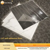 Autocollants de sol autocollants LVT, imitation carrelage céramique, épaissis, résistants à l'usure et imperméables, revêtement de sol en PVC.