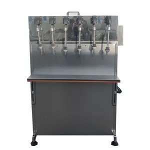 manual Isobaric capping Filler Liquid and carbonated soda Semi Automatic glass bottle beer filling machine