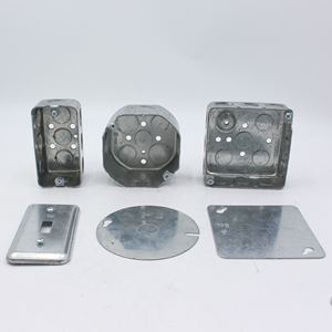 2-1/8 "Profondeur Galvanisé Octogonal IP54 Protection Nominale Acier Prise Électrique Conduit Jonction Métal Prise Électrique Boîte - Product Image 1