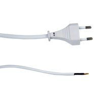 Kabel Daya Korea KC 2 Pin 2 Kawat Non-Grounding 16A Steker CEE Standar KSC8305 Kabel Catu Daya Tembaga Murni untuk Peralatan Rumah Tangga AC