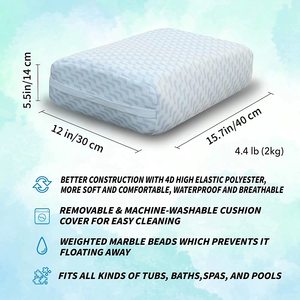 Rehausseur de <span class=keywords><strong>baignoire</strong></span> à remous, <span class=keywords><strong>coussin</strong></span> de Spa lesté antidérapant, <span class=keywords><strong>coussin</strong></span> de <span class=keywords><strong>baignoire</strong></span> à séchage rapide pour bain intérieur et extérieur, accessoires de <span class=keywords><strong>baignoire</strong></span> à remous - Product Image 4