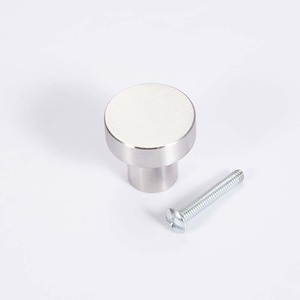 304 poignée d'armoire en acier inoxydable tirer bouton de porte boutons de tiroir or brossé trous simples matériel de meubles - Product Image 2