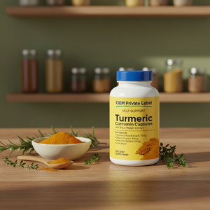 แคปซูลสารสกัดขมิ้นชันพริกไทยดำ OEM สารต้านอนุมูลอิสระจากธรรมชาติสำหรับผู้ใหญ่ ดูดซึมได้ดีขึ้น ปรับแต่งได้ - Product Image 4