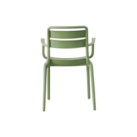Chaise de salle à manger empilable de style nordique avec dossier en plastique épaissi, design moderne et simple, pour l'extérieur, la maison, les restaurants et la cuisine