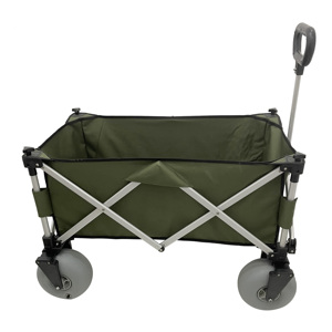 Customizable 7 Inch PU Balloon <strong>Wheel</strong> Outdoor Folding Camping Wagon Cart Heavy Aluminum Duty <strong>Hand</strong> Beach <strong>Trolley</strong> OEM Product - Product Image 2