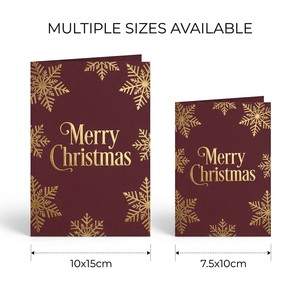 Biglietti di Auguri Natalizi di Lusso con Stampa in Lamina d'Oro e Buste, Cartoncino Premium 350gsm, Set Aziendale Personalizzabile OEM/ODM - Product Image 3