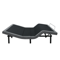 Cadre de lit électrique réglable, mécanisme de levage à 3 moteurs pour dormir, confortable doux