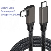 1M 90 grados Usb3.2 a tipo C Vr Cable de enlace de auriculares 100W 20Gbps en stock