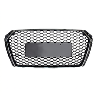 Nouvelle calandre avant nid d'abeille de haute qualité style PNB RS4, cadre chromé ABS, maille noire, pour Audi A4 S4 B9 2017-2019, installation facile