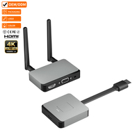 Kit Extensor HDMI Inalámbrico Justlink 4K, Transmisor y Receptor de Video de Banda Dual 2.4G/5G con Desconexión de un Clic para Teléfono