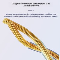 Precio de fábrica 0,38mm Cat5e UTP Cat5 Cable de Red 8 núcleos RJ45 305m Cable de vigilancia de ingeniería para el hogar
