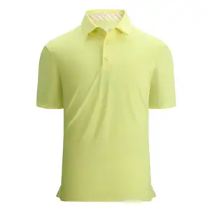Serigraf baskı Golf Polo gömlekler çocuklar Polyester Spandex fermuar T Shirt toptan çizgili damalı Polos erkekler için