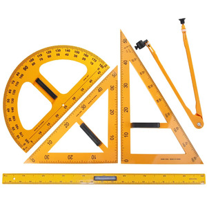 Juego de Reglas Magnéticas Triangulares, Gran Transportador, Compás, Regla Recta, Juego de Cuadrados para Enseñanza de Matemáticas - Product Image 1