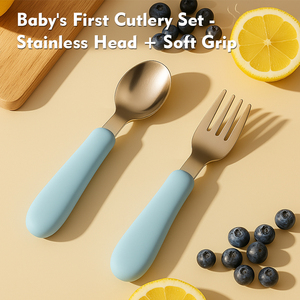 Juego de Cuchara y Tenedor de Silicona para Bebés, Libre de BPA, Personalizable al por Mayor, Lavable, para Entrenamiento de Alimentación, <span class=keywords><strong>Cubiertos</strong></span> para Niños - Product Image 2
