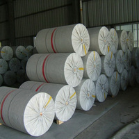 Haute-qualité épaissie en gros double-face gris blanc kraft gris papier carton rouleaux bobine pour les boîtes d'emballage