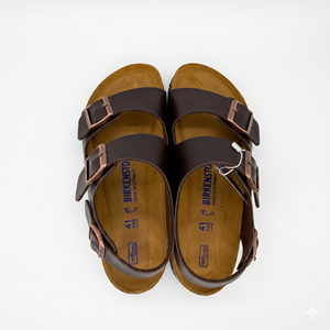 <span class=keywords><strong>Sandalias</strong></span> Birken Milano Unisex de Cuero Vacuno con Corcho, Triple Hebilla en el Talón, Soporte Anatómico para el Arco, OEM, Personalizadas, Venta al Por Mayor - Product Image 3