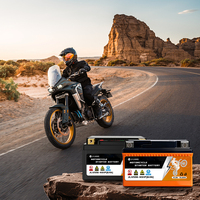 Batterie de moto scellée 6ah, entretien minimal, la plupart des motos, batterie au lithium pour moto