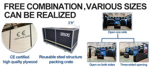 Chuyên nghiệp Modular Triển Lãm Đứng cho thương mại cho thấy treo tường hiển thị đứng kệ cho sản phẩm cuộc Biểu tình thuyết trình - Product Image 3