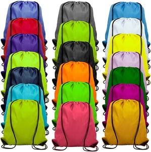 Promotional 210D Polyester Drawstring Backpack Custom Drawstring Bag With Reinforced Drawstrings and Metal Eyelets