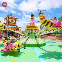Manèges de fête foraine, équipement de parc d'attractions, jeu rotatif ludique et amusant, manèges mécaniques autocontrôlés Abeilles mécaniques à vendre