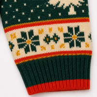 Pull de Noël Homme en Tricot Jacquard Acrylique à Col Rond, Motifs Renne Flocon de Neige Arbre, Idéal Fêtes de Fin d'Année, Vente en Gros