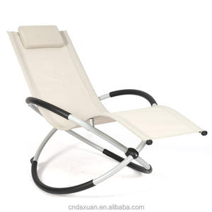 Mecedora cómoda para exteriores, tela suave y marco de metal, jardín, Camping, senderismo, silla de playa con reposabrazos y almohada - Product Image 3