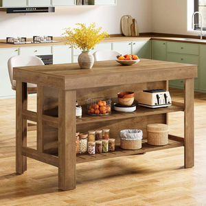 Custom Modern MDF Wooden Display Bar Shelf Cabinet Kitchen Island Storage Shelves Luxury Bar Cabinet <b>Table</b> with Storage Function - Product Image 1