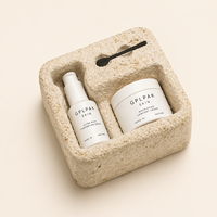 Emballage en mycélium biodégradable, insert de plateau personnalisé pour boîte cadeau et emballage de produits pour bouteilles, bocaux et produits fragiles