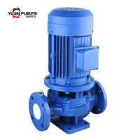 Pompa Booster Sentrifugal Vertikal 7m3/Jam, Head 34.5m, 2.2kw untuk Sirkulasi dan Peningkatan Tekanan Air Dingin dan Hangat
