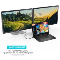 Cable Coaxial USB3.1 Tipo C a DP Macho de 1.8M (6FT) con Revestimiento de PVC, Adaptador de Video 4K 60Hz para Monitor, Proyector y Pantalla de Teléfono
