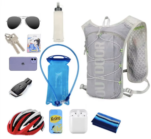 Sac à dos unisexe pliable en polyester ultraléger, respirant, multifonctionnel, écologique, avec support de téléphone intégré, pour sports de plein air - Product Image 2