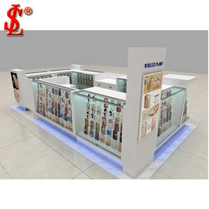 Ripiani personalizzabili per negozi di telefoni <span class=keywords><strong>cellulari</strong></span> in metallo e centro commerciale per la <span class=keywords><strong>riparazione</strong></span> di chioschi da esposizione in vetro supermercato - Product Image 1
