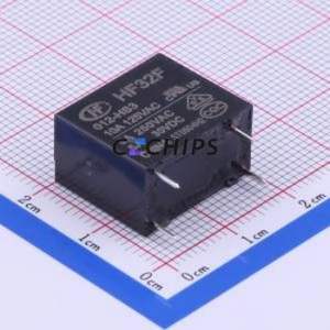 HF32F/012-HS3 Power Relay Through hole,10.2x18.4mm 12V 1 Normally Open: 1A SPST-Normally Open::: 4 5A-30VDC/5A-250VAC/10A-125VAC - Product Image 1