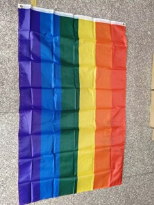 Drapeau arc-en-ciel personnalisé en gros 3*5ft 3 X 5 ft Drapeau de la fierté Activité en plein air <span class=keywords><strong>Festival</strong></span> gay - Product Image 4