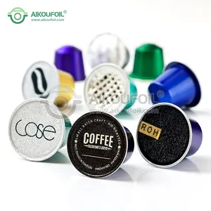 Capsule de café Aikou 15ml avec couvercles en aluminium pour le bureau et la maison Compatible avec les capsules de café