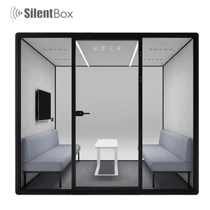 Stanze del cubicolo dell'ufficio facile da montare cabine divisorie cabina telefonica acustica silenziosa per chiamate