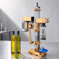 Machine de scellage et de capsulage portable automatique pour bouteilles en verre, bouteilles d'huile d'olive, bouteilles de liqueur, bouteilles en plastique, bouteilles à bouchon aluminium et boîtes de conserve filetées