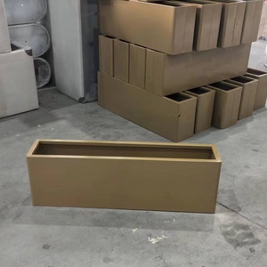 <span class=keywords><strong>Jardinière</strong></span> en <span class=keywords><strong>acier</strong></span> inoxydable de grande taille pour l'extérieur, pots à fleurs en métal doré, <span class=keywords><strong>jardinière</strong></span> classique en <span class=keywords><strong>acier</strong></span> <span class=keywords><strong>corten</strong></span> - Product Image 2
