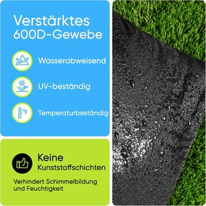 Lot de 4 poids de base de parasol en toile noire, remplissables, contrepoids portables pour support arqué, pour la stabilité des supports extérieurs - Product Image 3