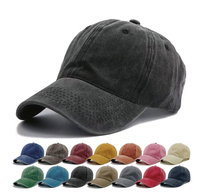 Casquette de baseball unisexe vintage en coton réglable, style camionneur, délavée et vieillie, pour le sport, vierge