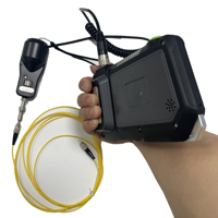 Optic Fiber Endface Inspection Video Microscope with Cleaning Tool Kits for 1.25/2.0/2.5mm Connector and Adapter